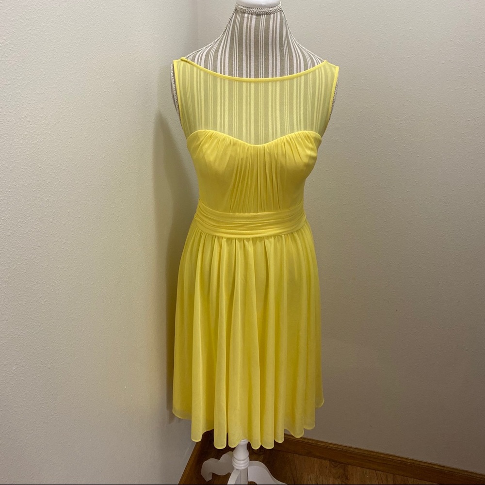 David’s Bridal Illusion Neck Dress Women’s Size 8